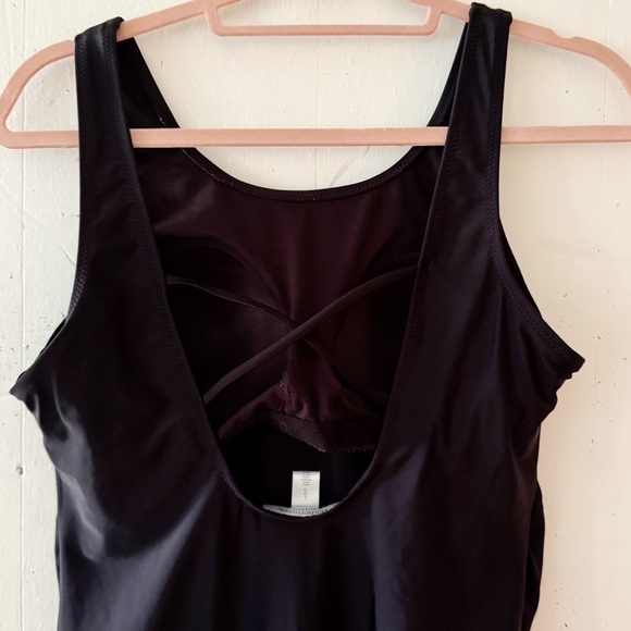 Motherhood Maternity Black Criss-Cross Back Beach Bump One Piece Swimsuit Size L - Picture 5 of 9